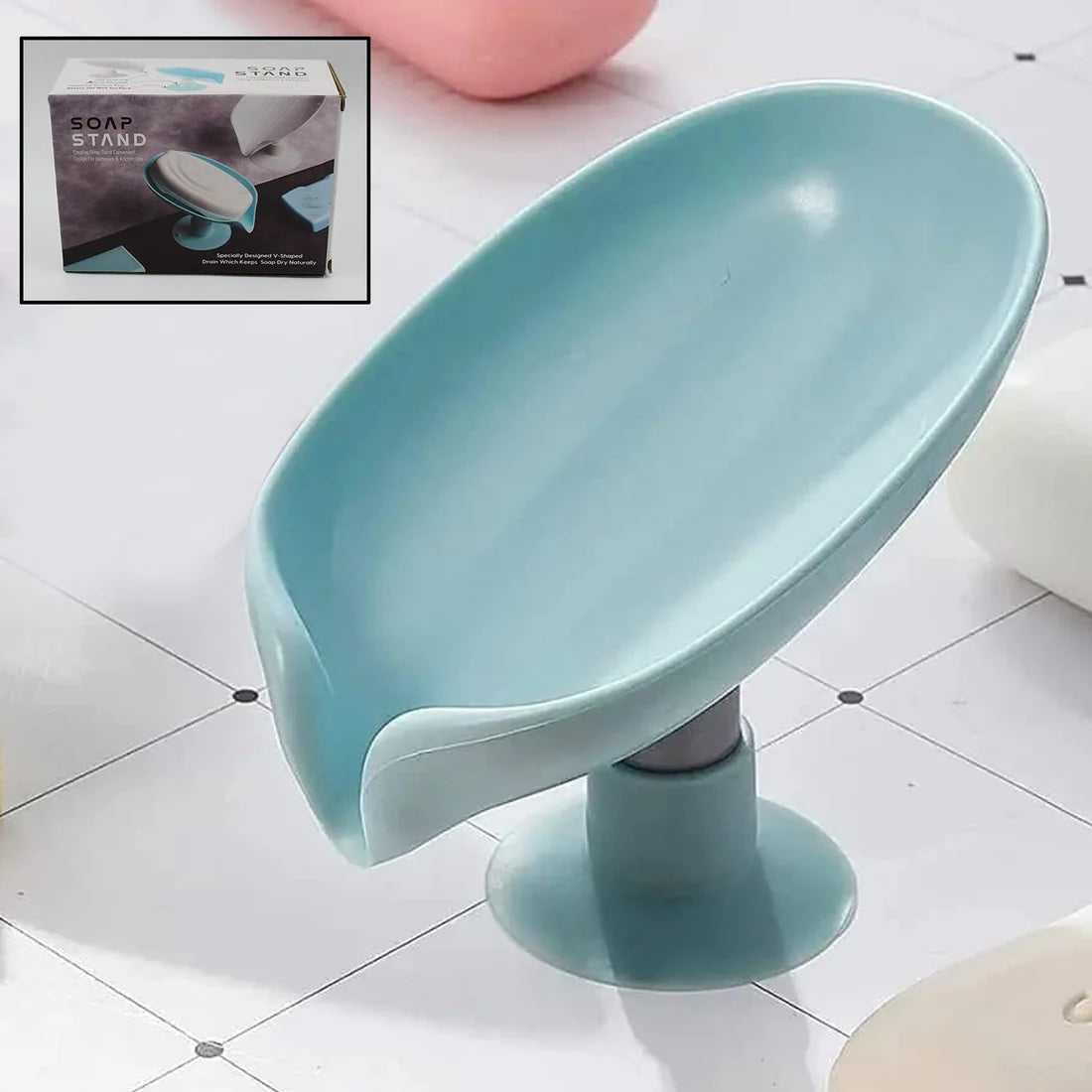 Self Draining Soap Dish – Suction Cup Holder