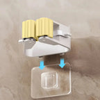 Self-Adhesive Mop Holder – Wall Mount Broom Organizer