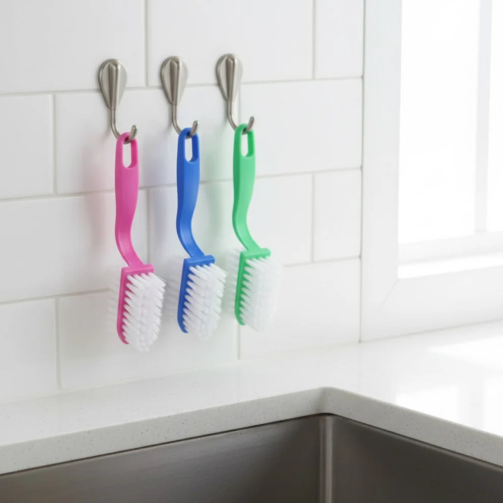 Kitchen Cleaning Brush Set – 3-Pc Multi-Purpose