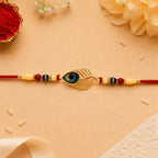 Peacock Rakhi – Beaded Design for Brothers, Handcrafted