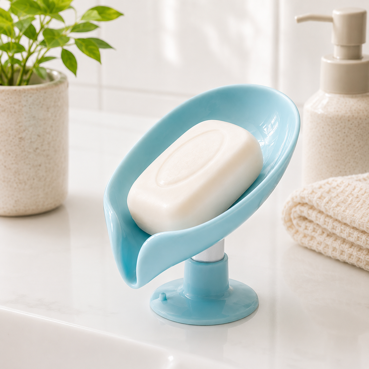 Self Draining Soap Dish – Suction Cup Holder