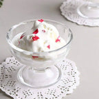 Glass Ice Cream Dessert Bowls – Elegant 6-Piece Set