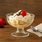 Glass Ice Cream Dessert Bowls – Elegant 6-Piece Set
