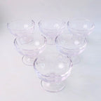 Glass Ice Cream Dessert Bowls – Elegant 6-Piece Set